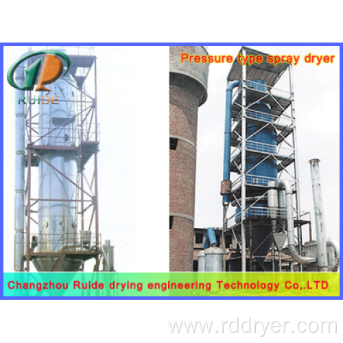 Dye spray drying tower